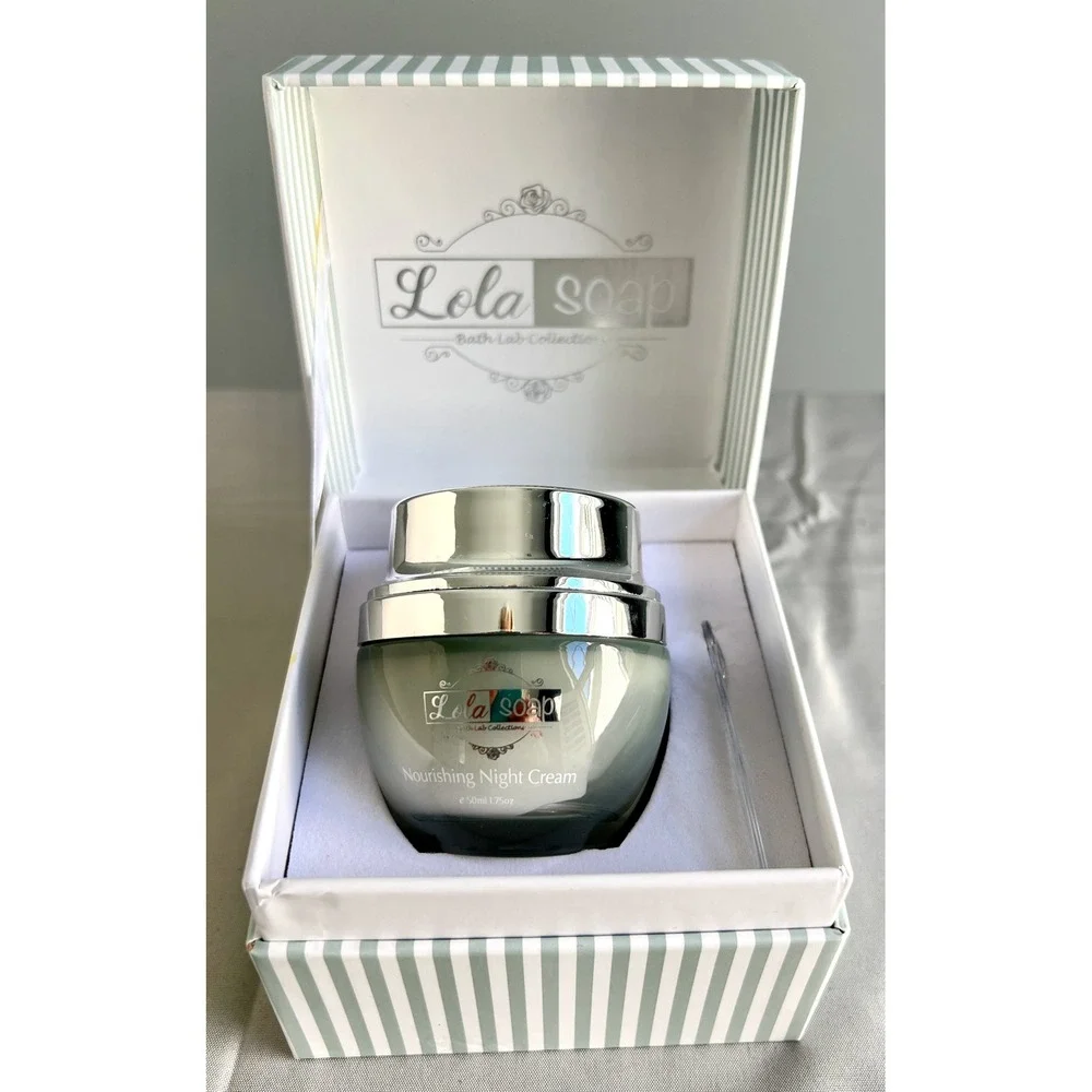 Lola Soap Bath Lab Collections Nourishing Night Cream 50ml 1.75oz Unused in Box